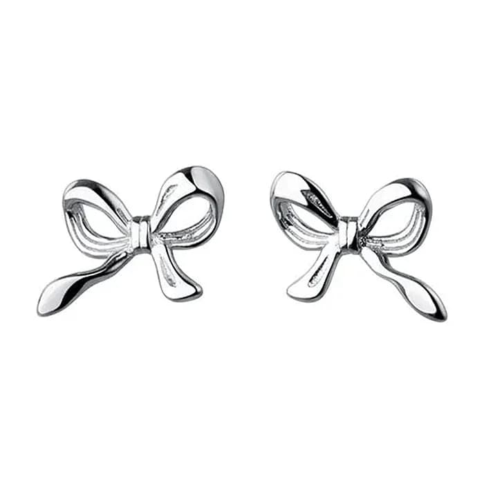 Minimalist Bow Stud Earrings — view 1 Minimalist Bow Stud Earrings — view 1