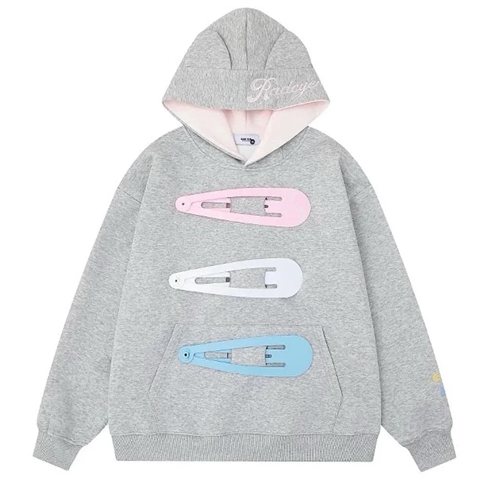 Snap Clip Oversized Hoodie — view 2 Snap Clip Oversized Hoodie — view 2