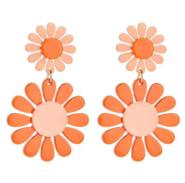 70s Flower Power Earrings — view 1 70s Flower Power Earrings — view 1