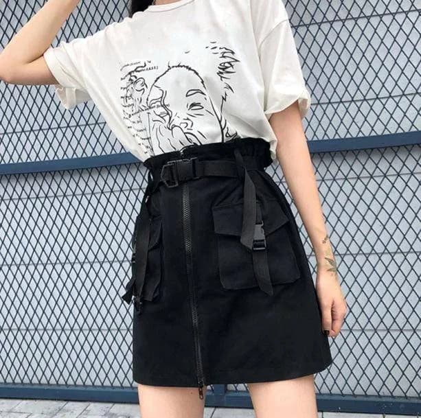 Black Cargo Skirt — view 2 Black Cargo Skirt — view 2