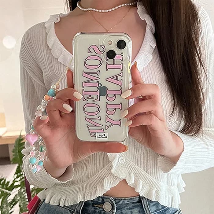 Someone Happy iPhone Case — view 2 Someone Happy iPhone Case — view 2