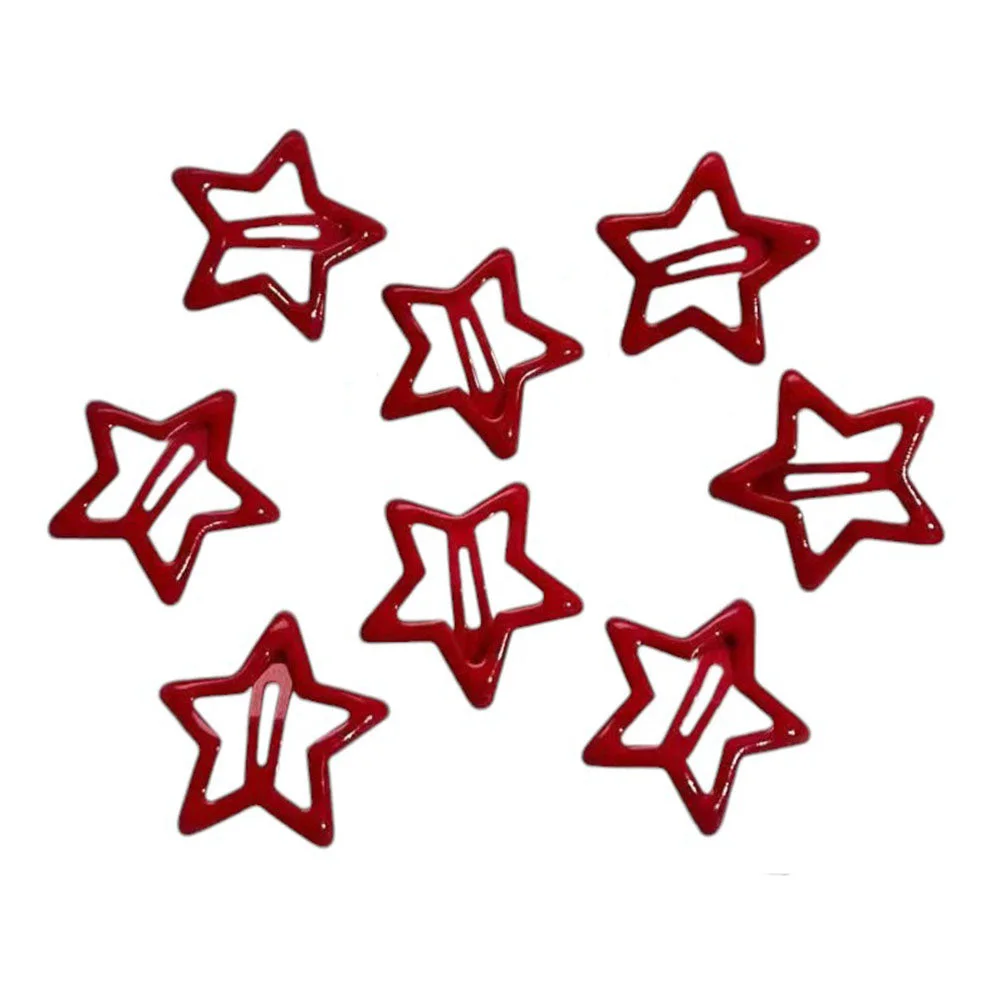 Star Shape Red Hair Clips — view 1 Star Shape Red Hair Clips — view 1