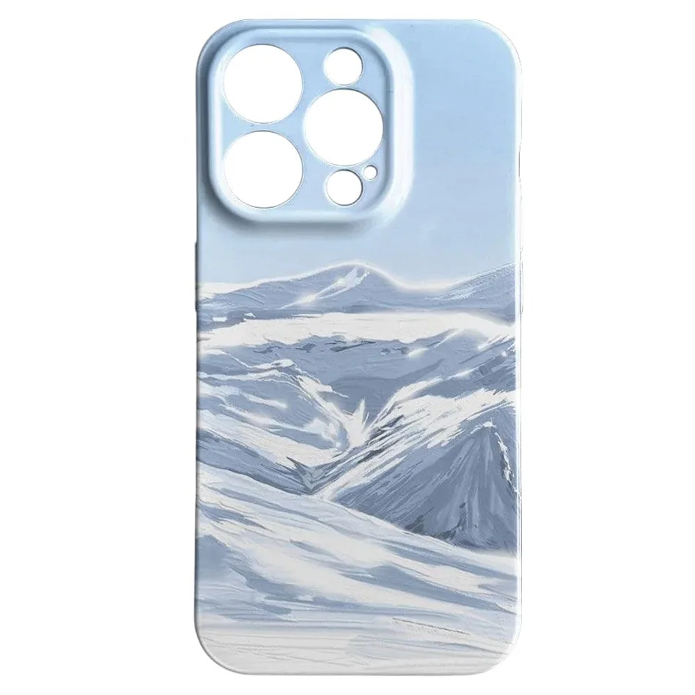 Snowy Mountains iPhone Case — view 1 Snowy Mountains iPhone Case — view 1