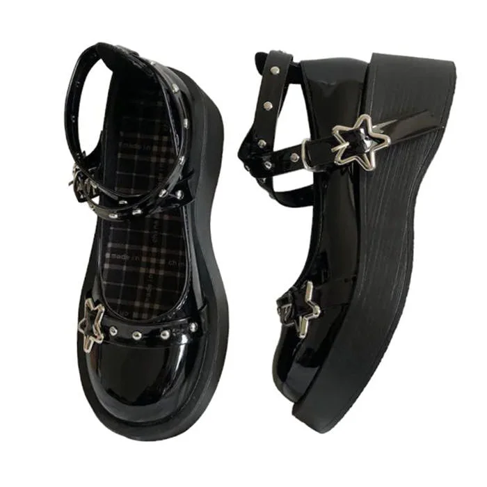 Star Girl Buckle Platform Sandals — view 2 Star Girl Buckle Platform Sandals — view 2