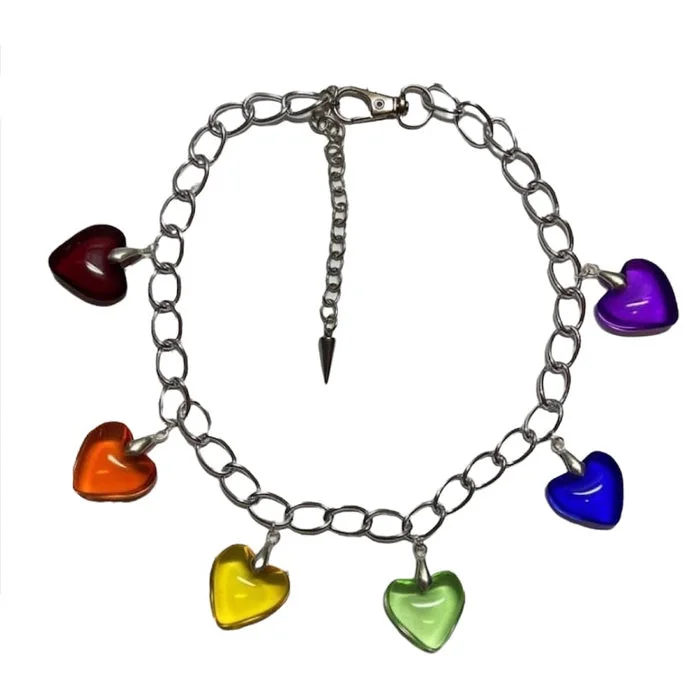Rainbow Heart Necklace — view 1 Rainbow Heart Necklace — view 1
