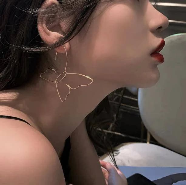 Oversized Butterfly Earrings — view 1 Oversized Butterfly Earrings — view 1