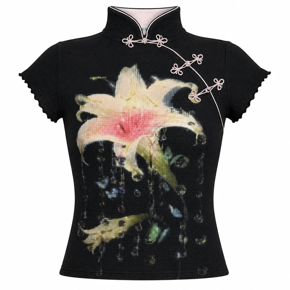 Dark Lily Graphic T-Shirt — view 2 Dark Lily Graphic T-Shirt — view 2