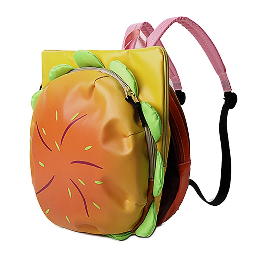 Burger Shaped Backpack — view 1 Burger Shaped Backpack — view 1