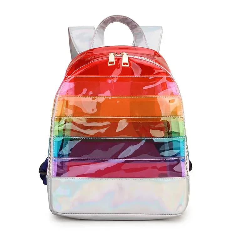 Clear Rainbow Backpack — view 2 Clear Rainbow Backpack — view 2