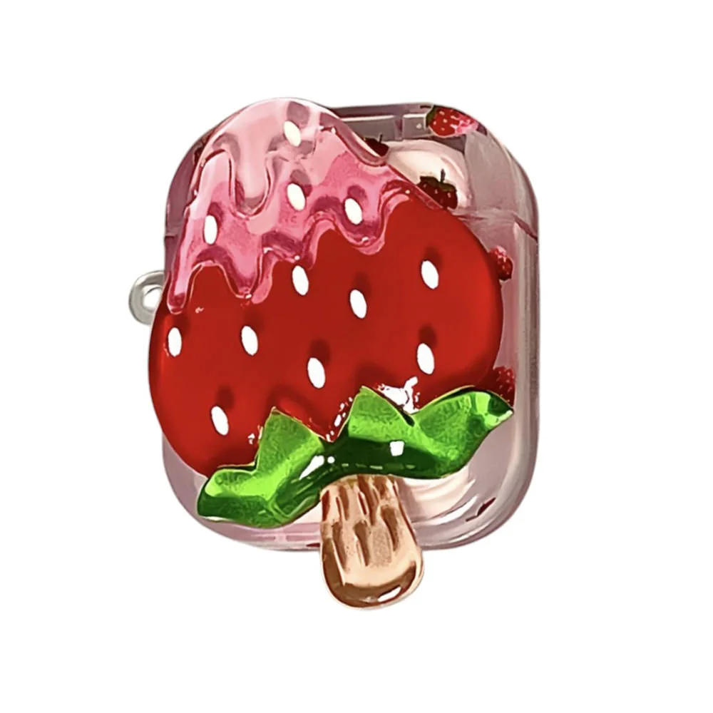 Strawberry Ice Cream Airpods Case — view 2 Strawberry Ice Cream Airpods Case — view 2