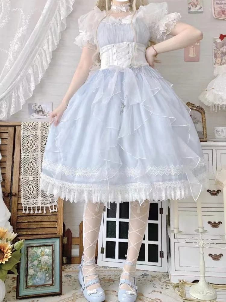 Light Blue Fairy Princess Dress — view 1 Light Blue Fairy Princess Dress — view 1