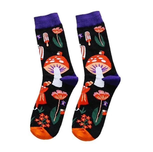 Mushroom Socks — view 1 Mushroom Socks — view 1