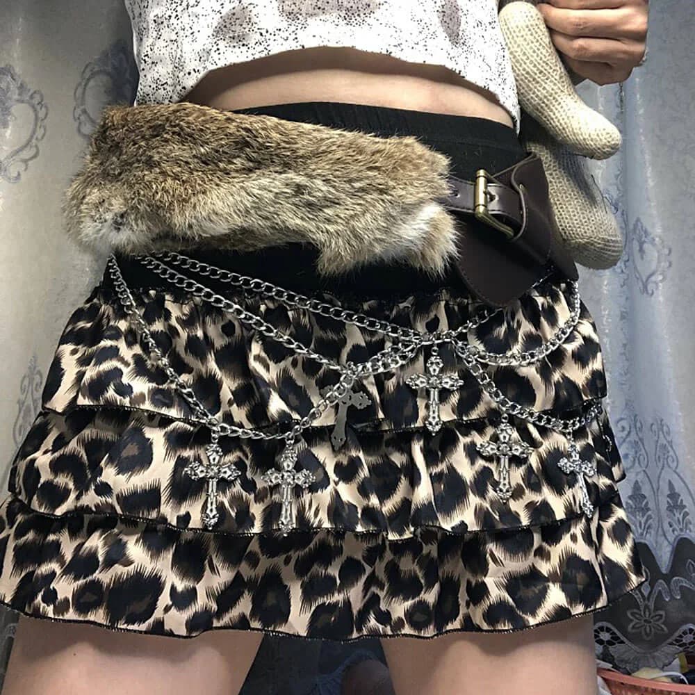 2000s Aesthetic Faux Fur Belt — view 2 2000s Aesthetic Faux Fur Belt — view 2