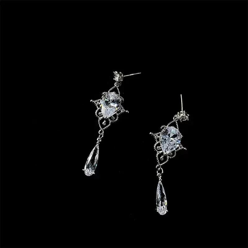 Fairy Crystal Drop Earrings — view 2 Fairy Crystal Drop Earrings — view 2