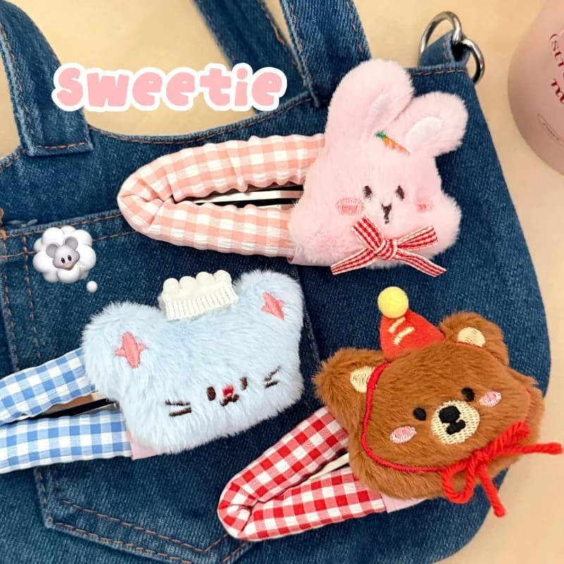 Cute Plushie Animal Hair Clips — view 1 Cute Plushie Animal Hair Clips — view 1