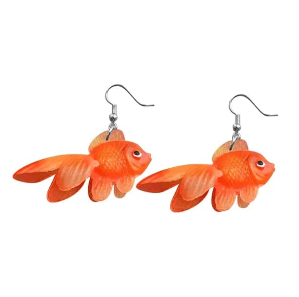 Goldfish Earrings — view 1 Goldfish Earrings — view 1