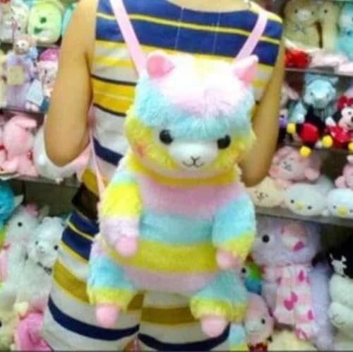 Rainbow Alpaca Backpack — view 2 Rainbow Alpaca Backpack — view 2