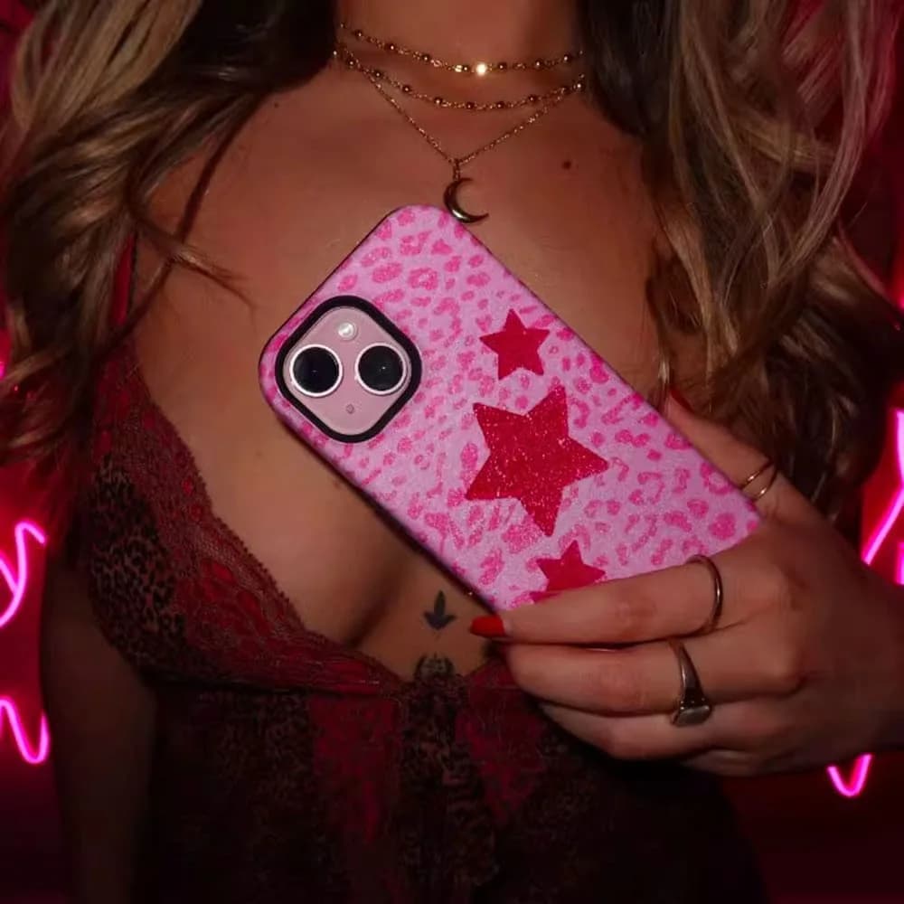 2000s Aesthetic Star Print iPhone Case — view 2 2000s Aesthetic Star Print iPhone Case — view 2