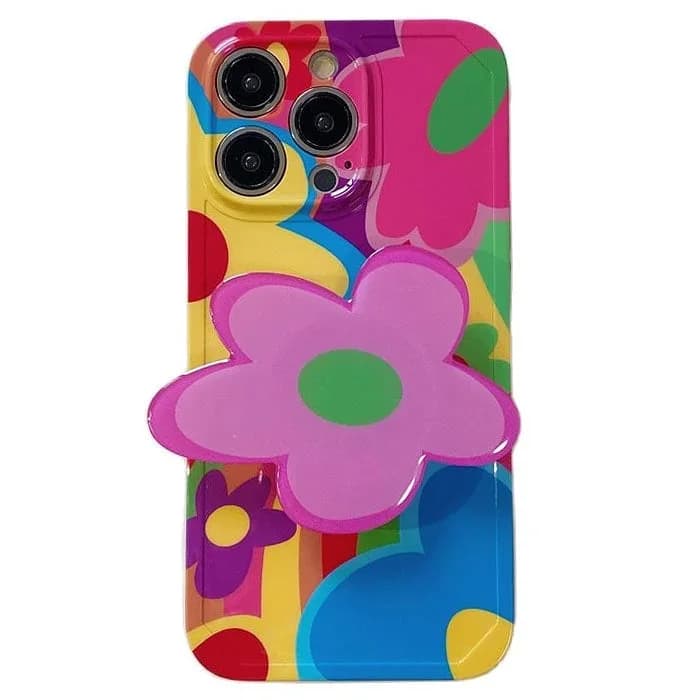 Colorful Flower iPhone Case — view 1 Colorful Flower iPhone Case — view 1