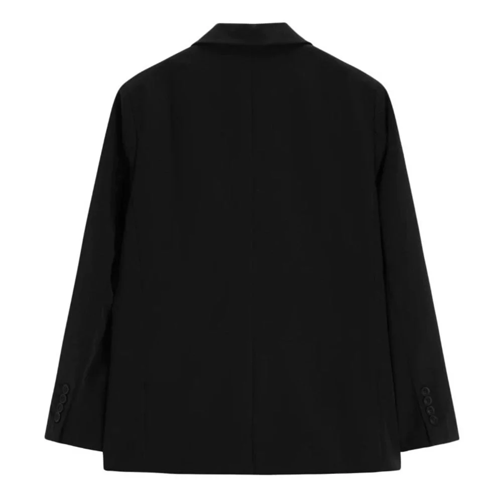 Butterfly Embroidery Black Blazer — view 2 Butterfly Embroidery Black Blazer — view 2