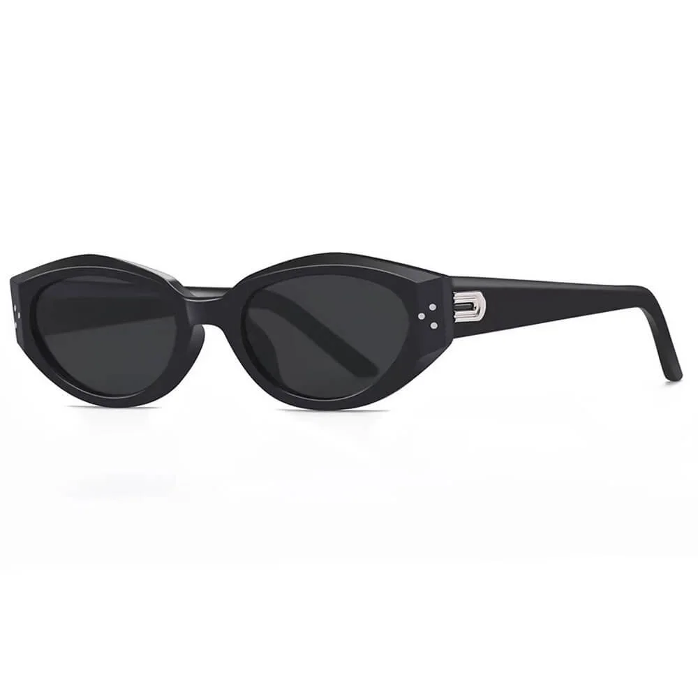 Dark Mirage Slim Cat Eye Sunglasses — view 2 Dark Mirage Slim Cat Eye Sunglasses — view 2