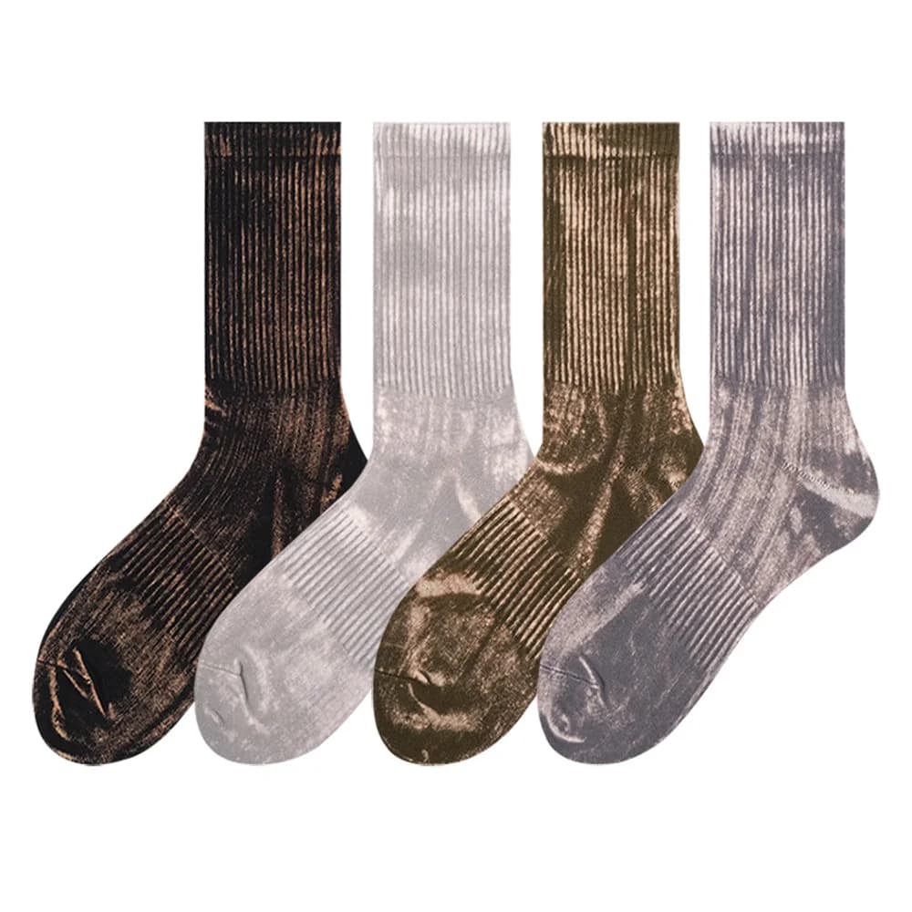 Tie-Dye Effect Ribbed Socks — view 1 Tie-Dye Effect Ribbed Socks — view 1