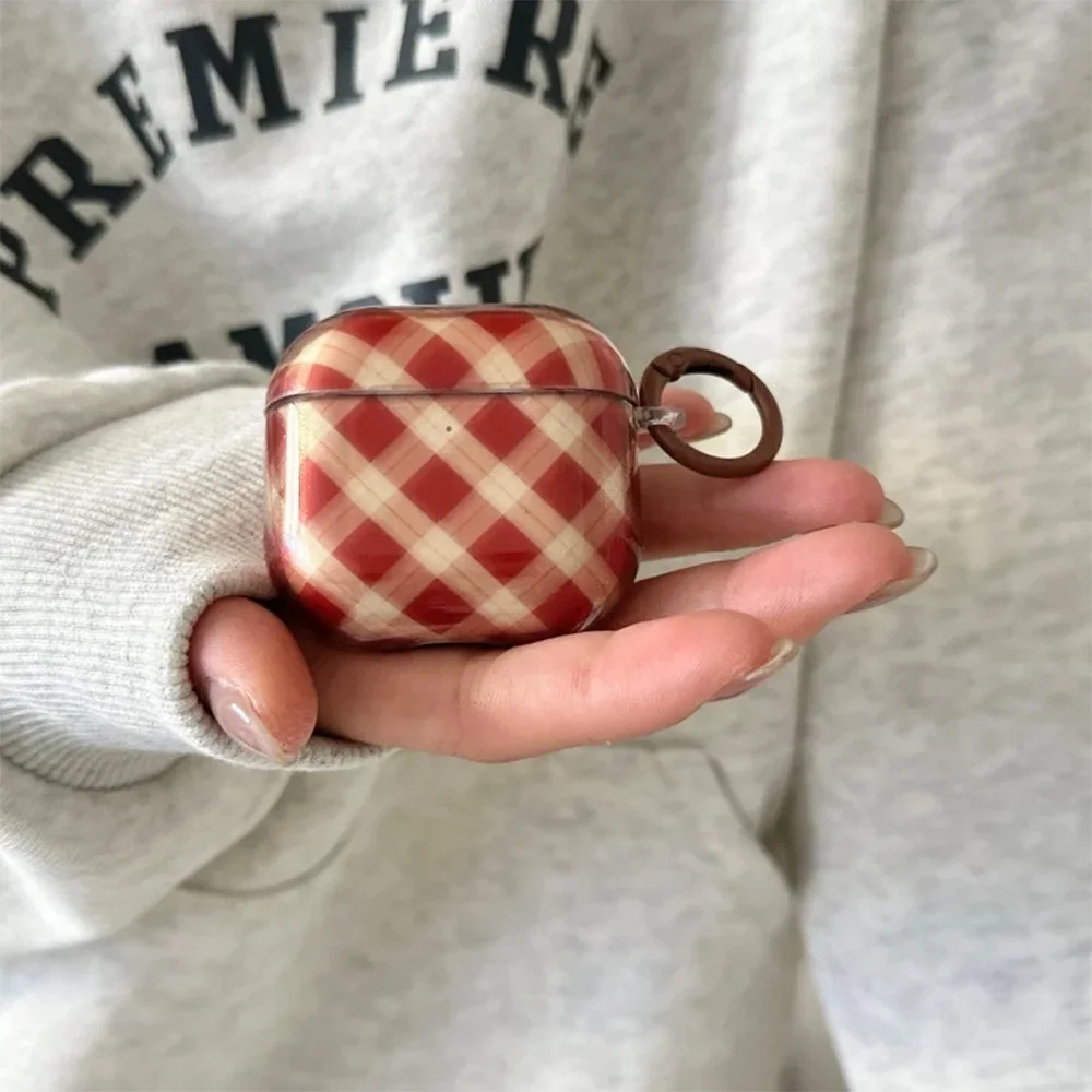 Preppy Style Plaid Airpods Case — view 2 Preppy Style Plaid Airpods Case — view 2