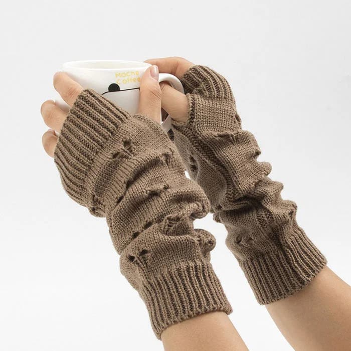 Softie Heart Arm Warmers — view 2 Softie Heart Arm Warmers — view 2