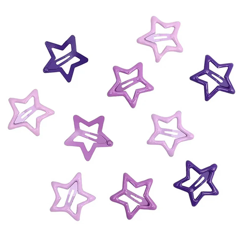 Y2K Pastel Star Hair Clips Set — view 1 Y2K Pastel Star Hair Clips Set — view 1