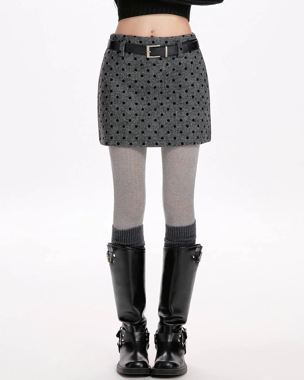 Madeleine Polka Dot Mini Skirt — view 2 Madeleine Polka Dot Mini Skirt — view 2