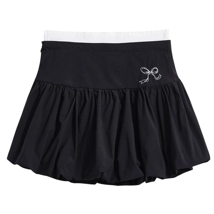 Coquette Aesthetic Balloon Mini Skirt — view 2 Coquette Aesthetic Balloon Mini Skirt — view 2