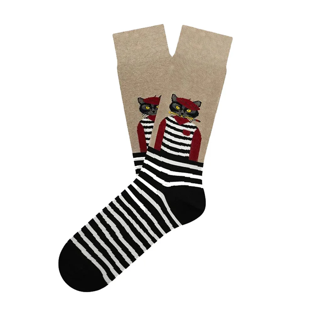 Preppy Cat Aesthetic Socks — view 2 Preppy Cat Aesthetic Socks — view 2