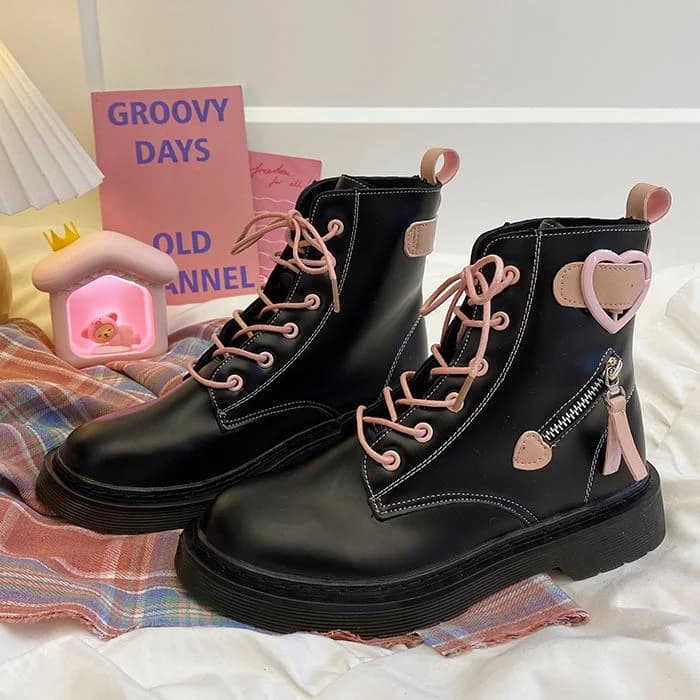 Emo Aesthetic Boots — view 2 Emo Aesthetic Boots — view 2