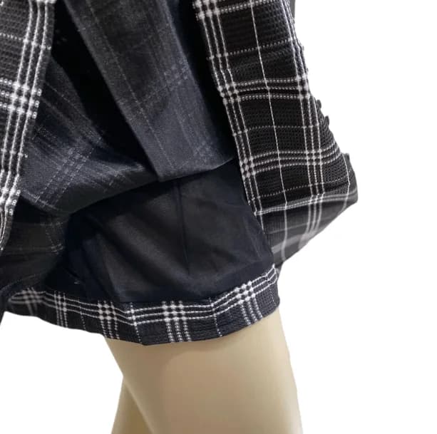Black Pleated Mini Skirt — view 2 Black Pleated Mini Skirt — view 2