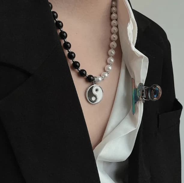 Yin and Yang Necklace — view 2 Yin and Yang Necklace — view 2
