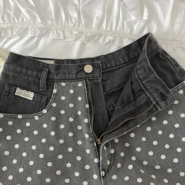 Kawaii Dotted Wide Leg Shorts — view 2 Kawaii Dotted Wide Leg Shorts — view 2