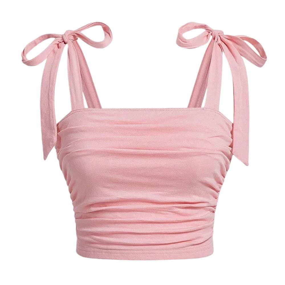 Soft Girl Bow Ties Top — view 1 Soft Girl Bow Ties Top — view 1