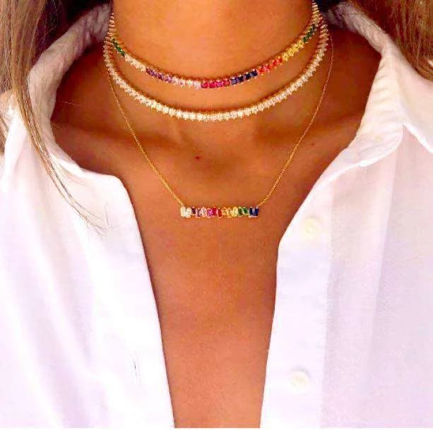 Rainbow Necklace — view 1 Rainbow Necklace — view 1