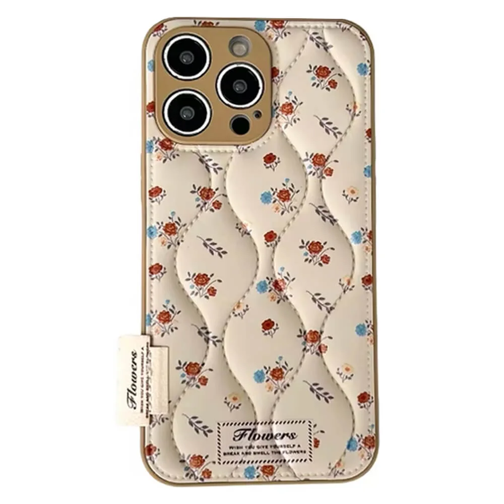 Floral Quilted iPhone Case — view 1 Floral Quilted iPhone Case — view 1