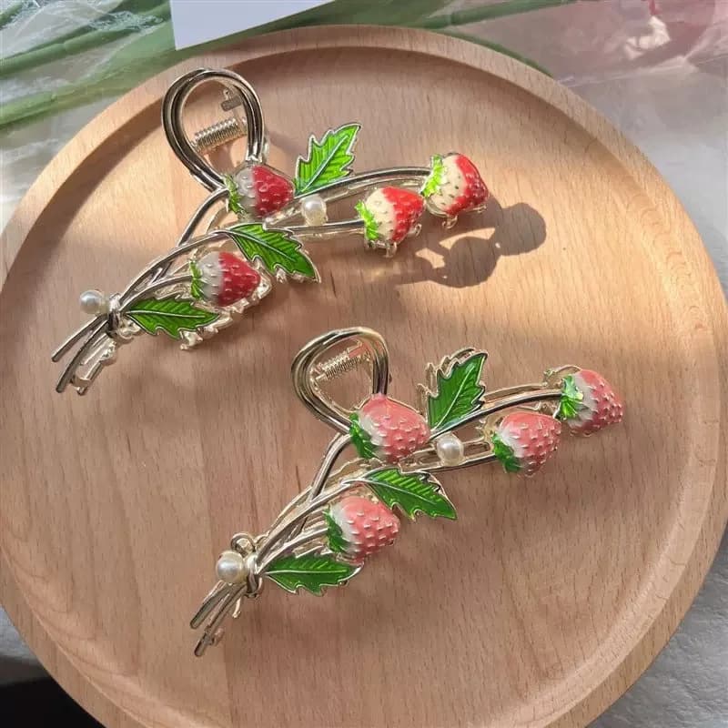 Strawberry Claw Clip — view 2 Strawberry Claw Clip — view 2