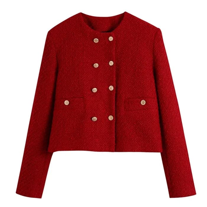 Old Money Style Tweed Jacket — view 1 Old Money Style Tweed Jacket — view 1