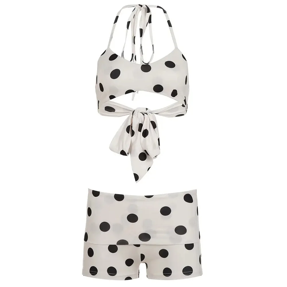 French Summer Polka Dot Bikini Set — view 1 French Summer Polka Dot Bikini Set — view 1