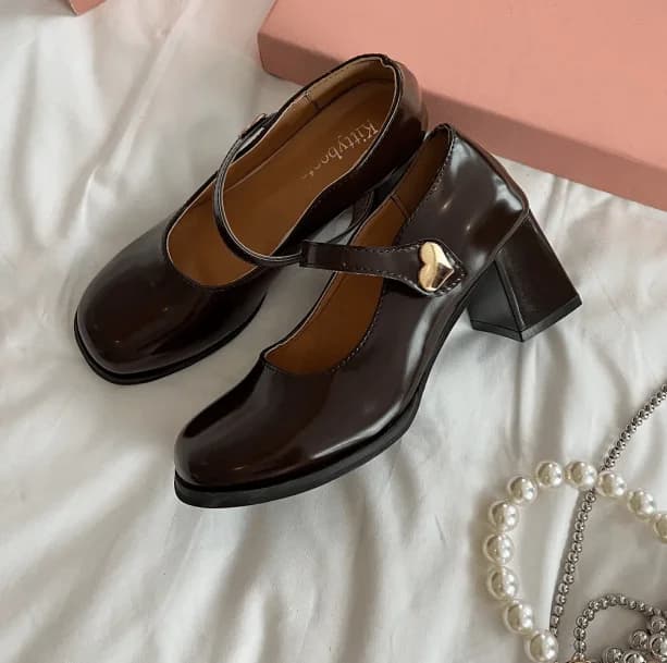 Dark Academia High Heel Shoes — view 3 Dark Academia High Heel Shoes — view 3