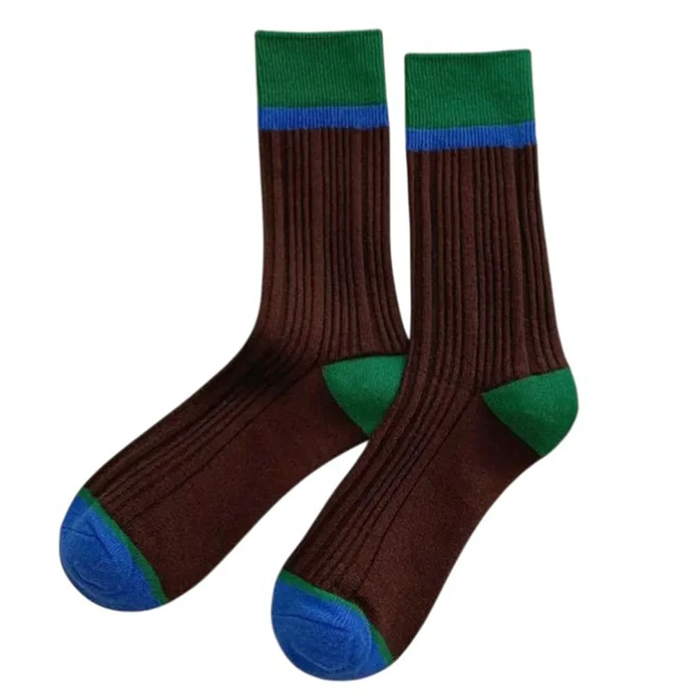 Color Block Ribbed Socks — view 2 Color Block Ribbed Socks — view 2