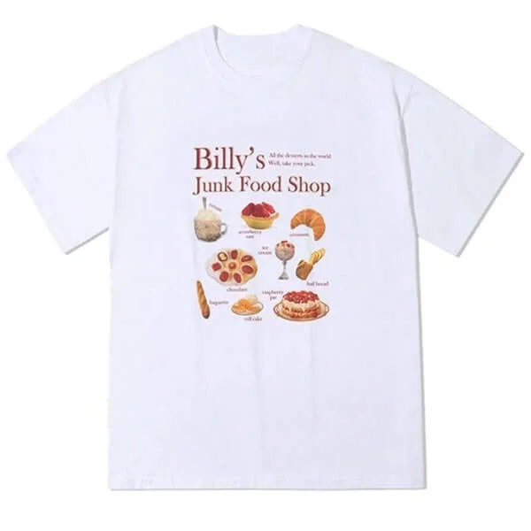 Junk Food Shop Aesthetic T-Shirt — view 2 Junk Food Shop Aesthetic T-Shirt — view 2