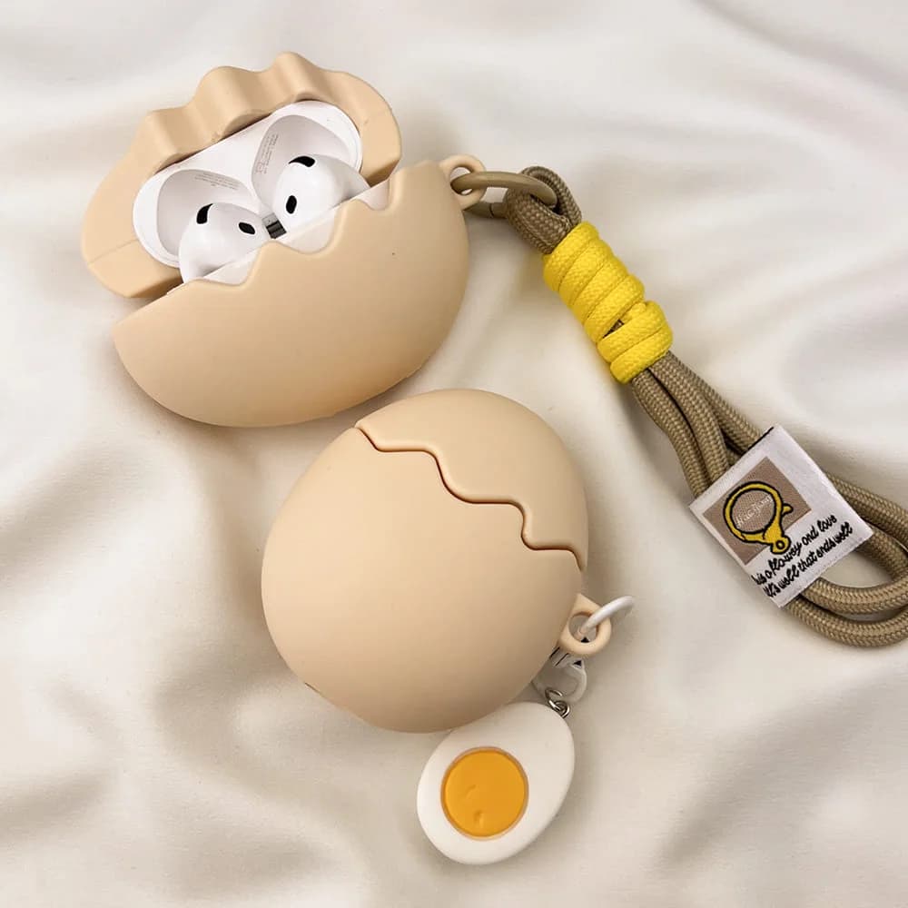 Cracked Egg AirPods Case — view 2 Cracked Egg AirPods Case — view 2