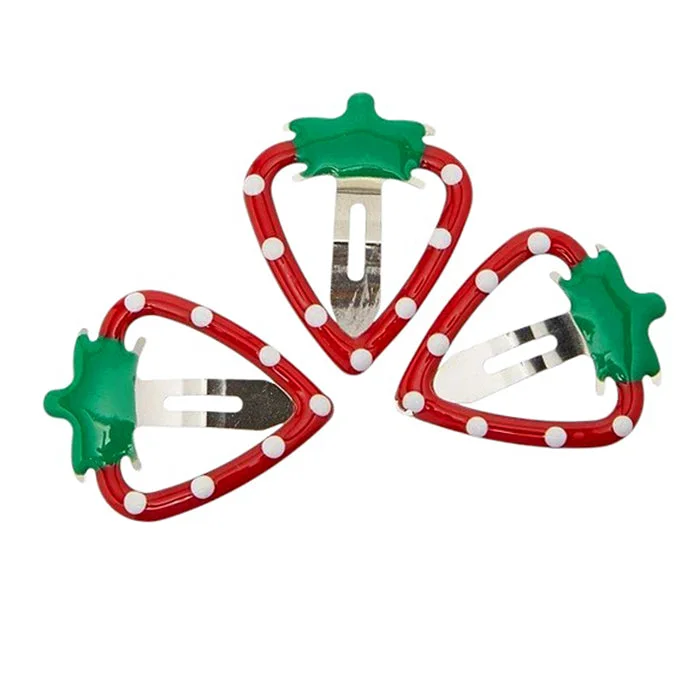 Y2K Strawberry Hair Clips Set — view 2 Y2K Strawberry Hair Clips Set — view 2