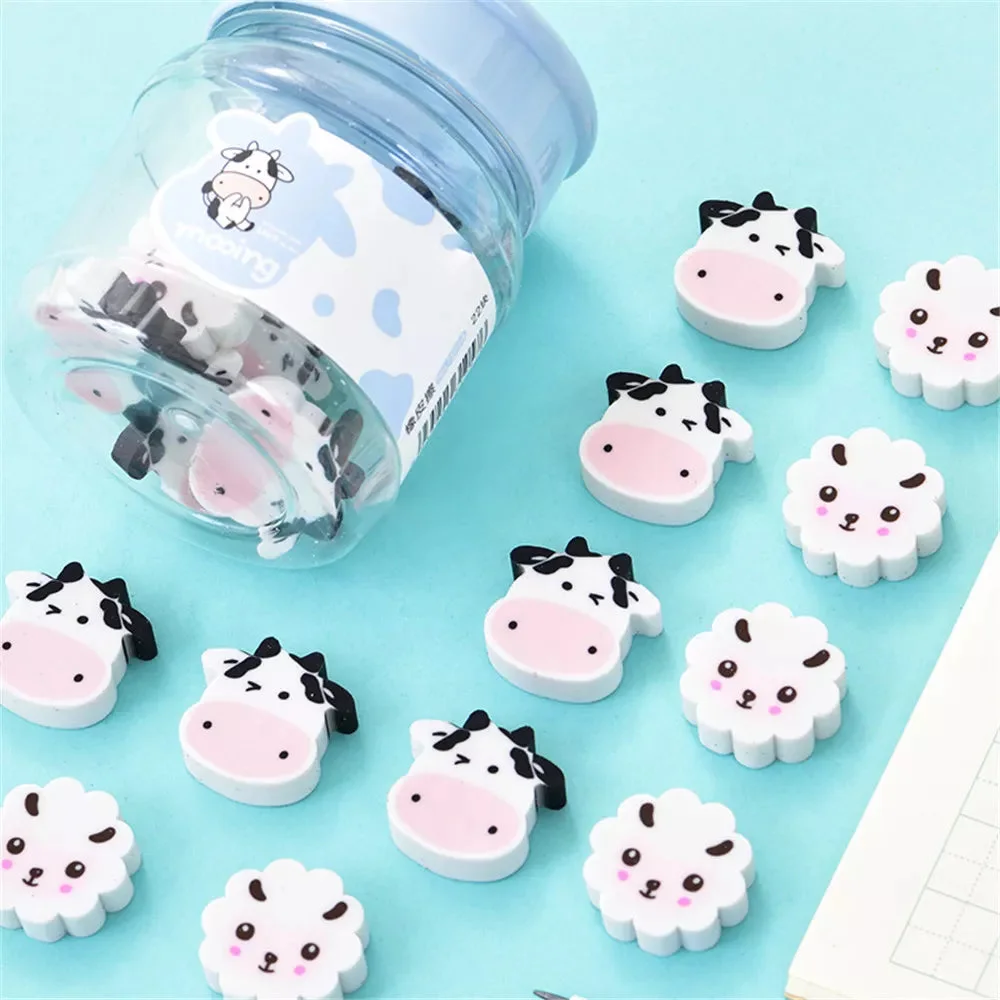 Cow & Sheep Erasers — view 2 Cow & Sheep Erasers — view 2