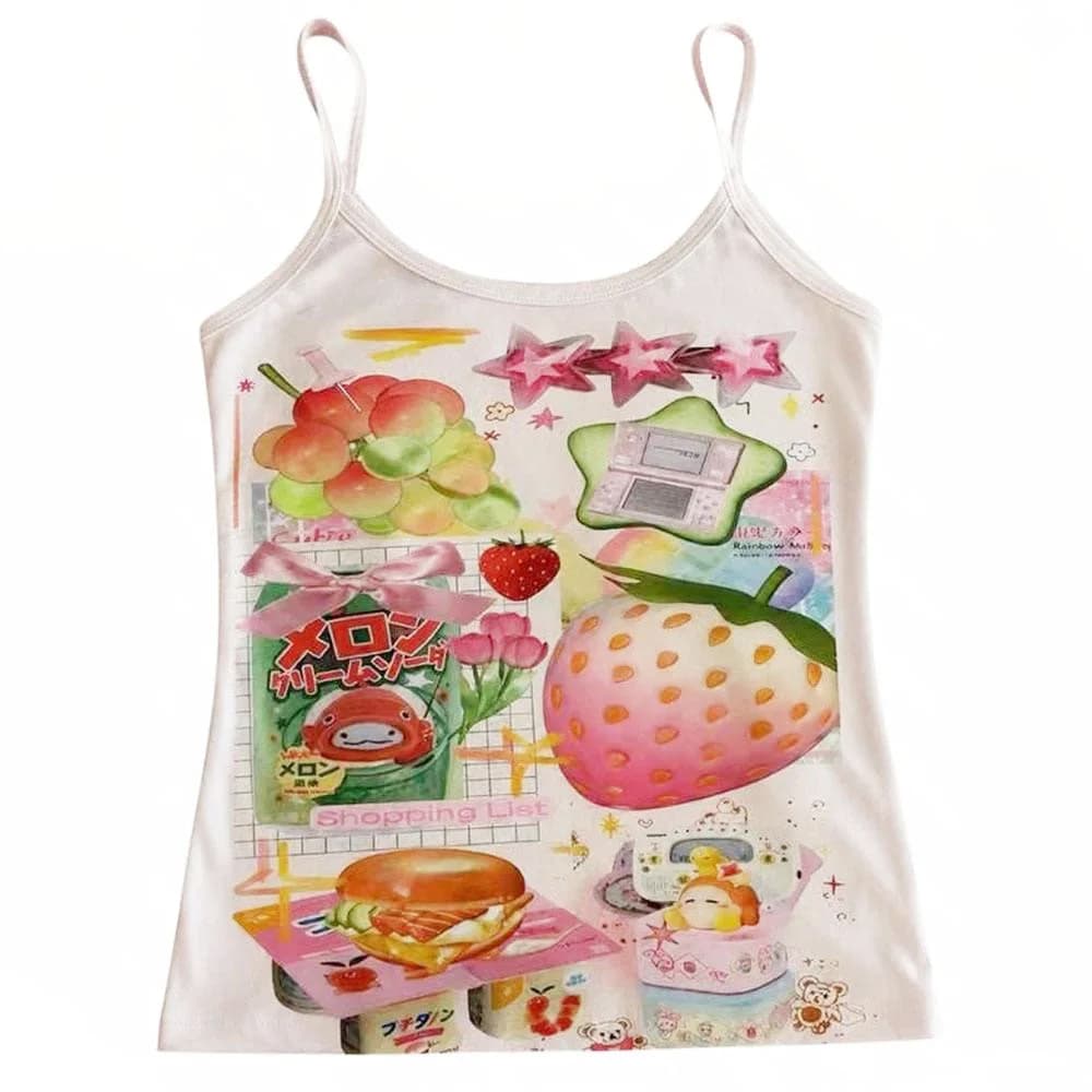 Kawaii Aesthetic Tank Top — view 1 Kawaii Aesthetic Tank Top — view 1