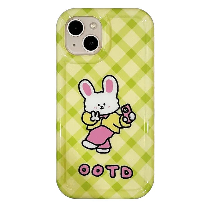 Selfie Rabbit iPhone Case — view 1 Selfie Rabbit iPhone Case — view 1